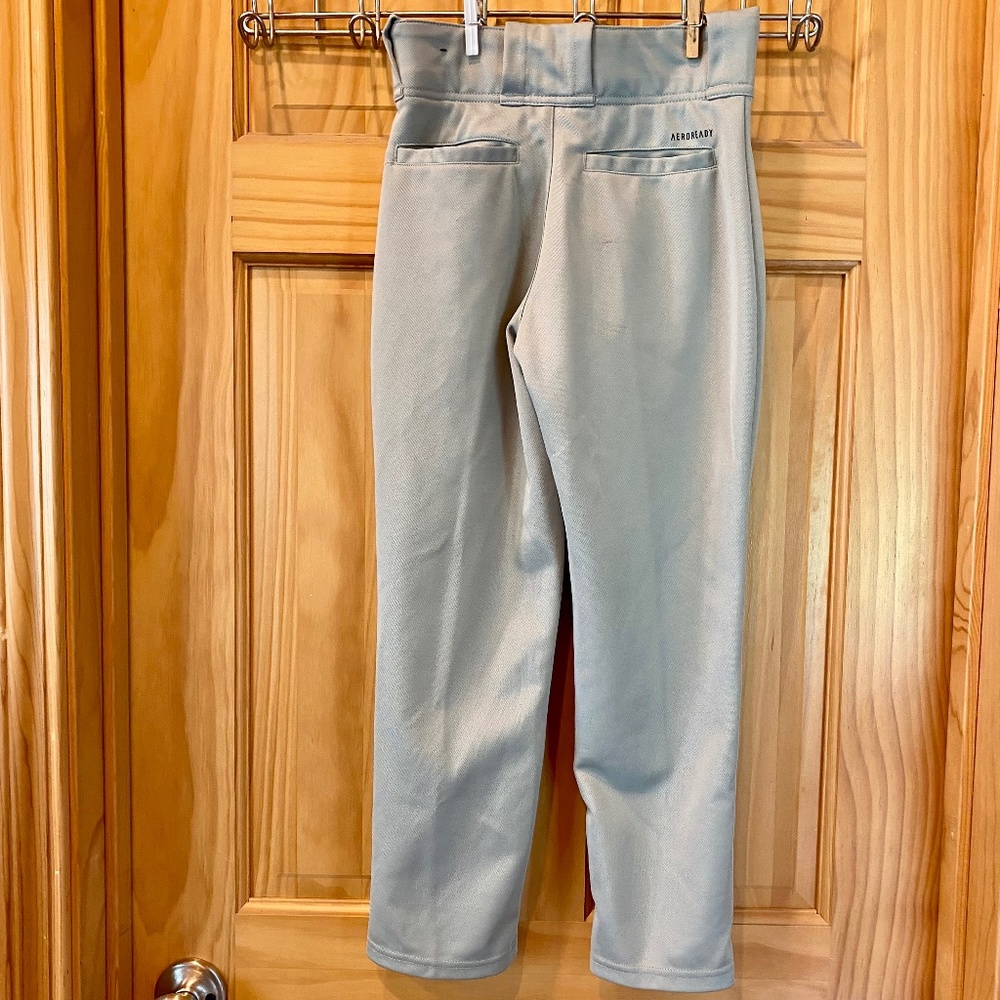 adidas Kids Gray Baseball Pants - Picture 2 of 14